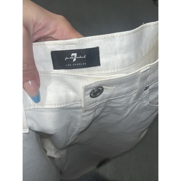 7 for All Mankind Women's white jeans size 29 - Picture 7 of 7